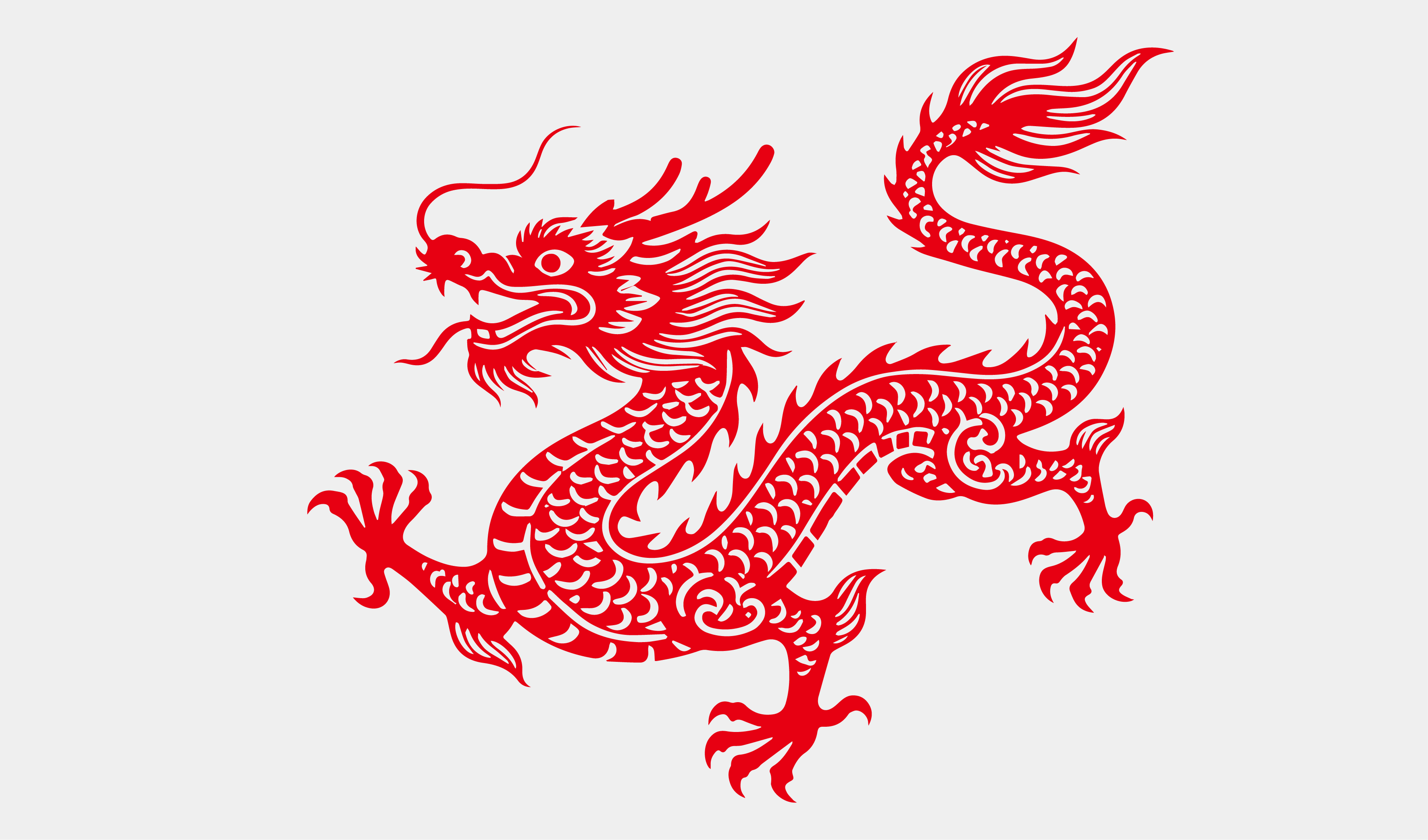 新年-生肖剪纸-龙